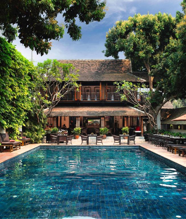 Tamarind Village pool and traditional Lanna architecture in Chiang Mai