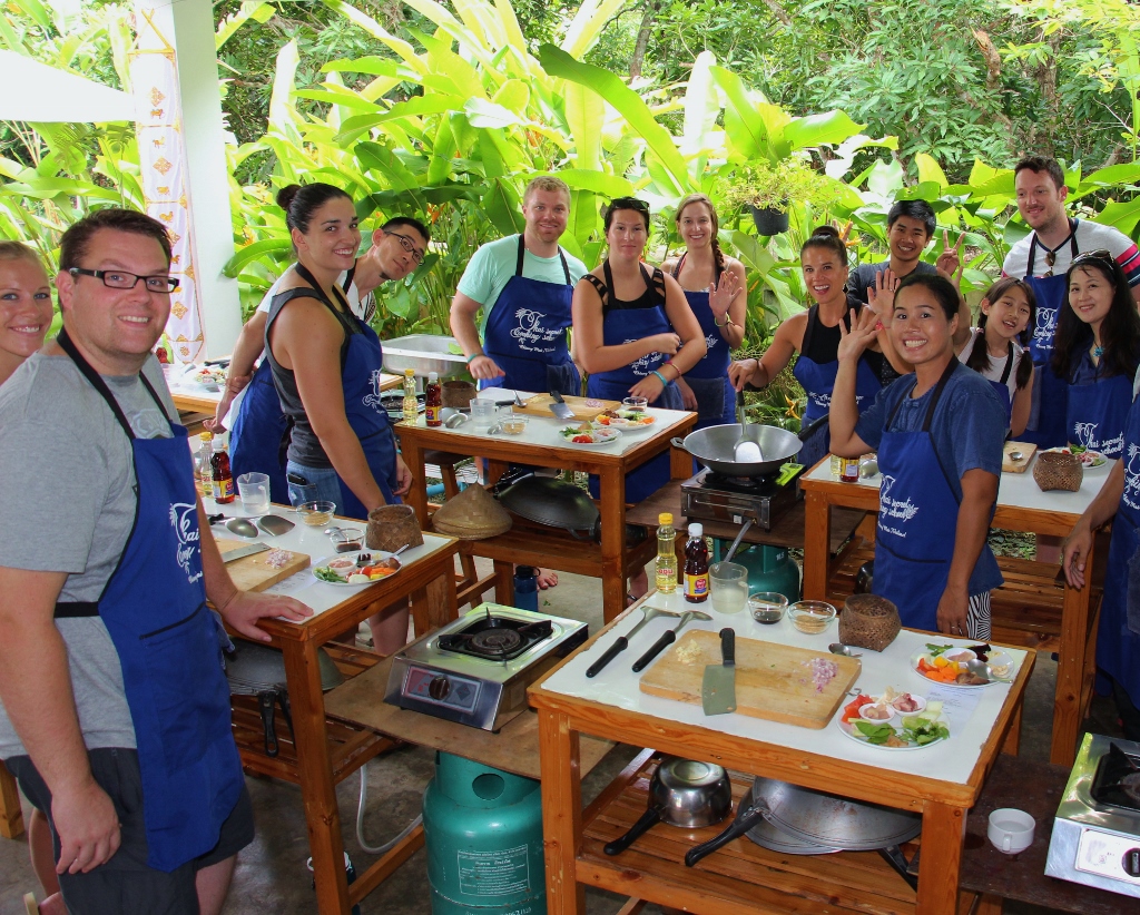 Thai cooking class ingredients