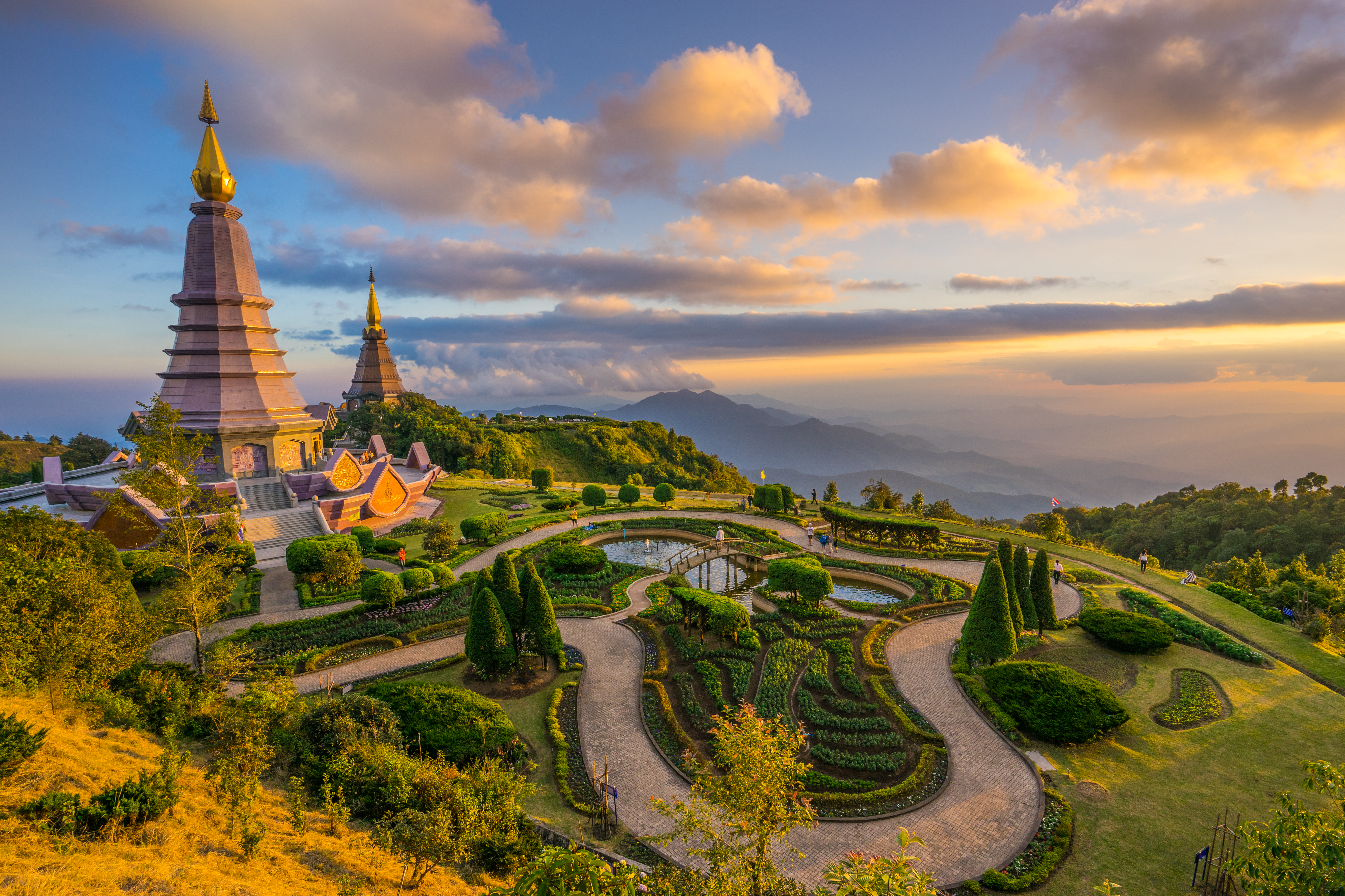 Misty mountains of northern Thailand