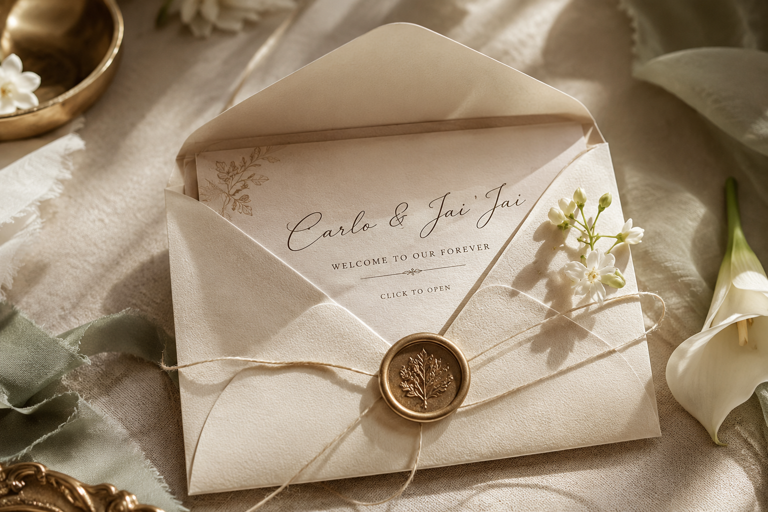 Carlo & Jai Jai — Welcome to Our Forever — Click to Open