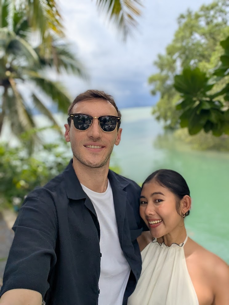 Carlo and Jai Jai travelling together in Southeast Asia